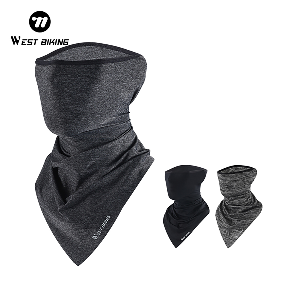 WEST BIKING Sun Protection Cycg Motorcycle Ice Silk Full Face Headgear Tube For Men Women Balaclava Mask Anti-UV Scarf