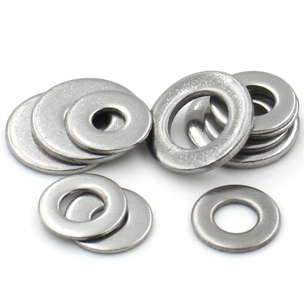 30/50/100Pcs Stainless Steel Flat Washers for Screws 304 Stainless Steel M2M2.5 M3 M4 M5 M6 M8 M10 M12 M14 For Washers for Bolts