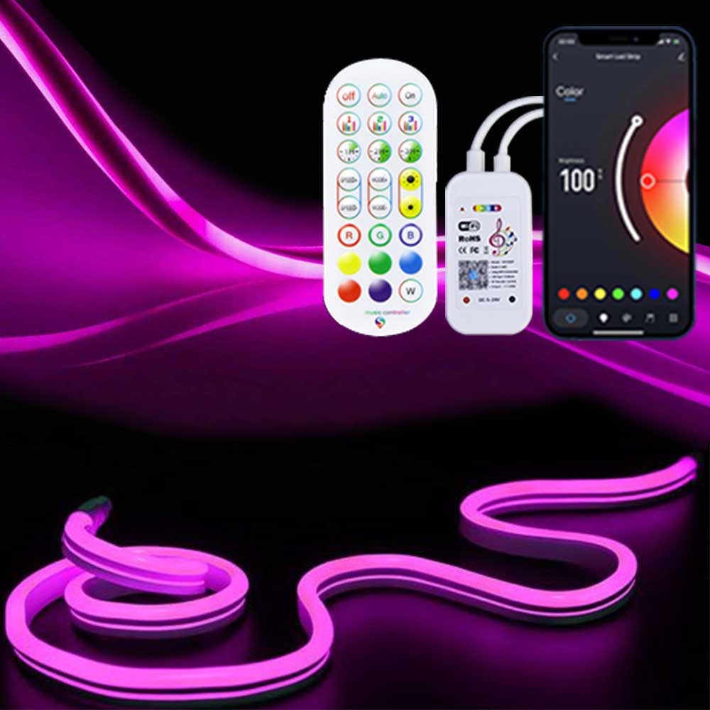 TUYA LED Neon Strip Light RGB WIFI 16Colors DIY Light 3m 5m Smart LED Waterproof Flexible Light Strip APP Work With Alexa lightify
