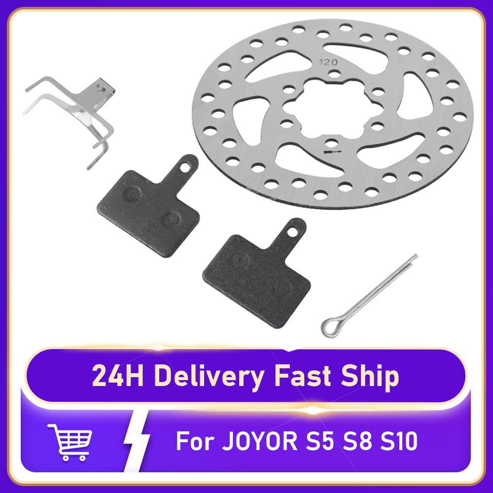 LCQPTW 120mm 6-hole Brake Disc for JOYOR S5 S8 S10 S Series Electric Scooter Disc Brake Pad Replacement Accessories