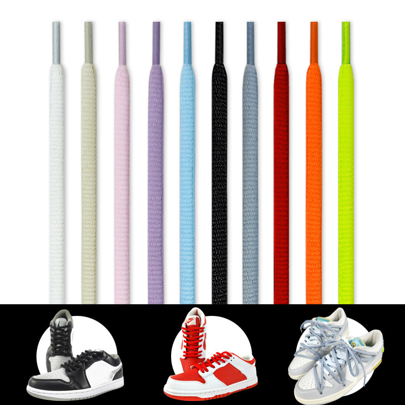 Oval Sneakers Shoe Laces Semicircle Sports Shoelaces Classic Round Shoelace Unisex Woven Casual Boots Laces Shoestrings