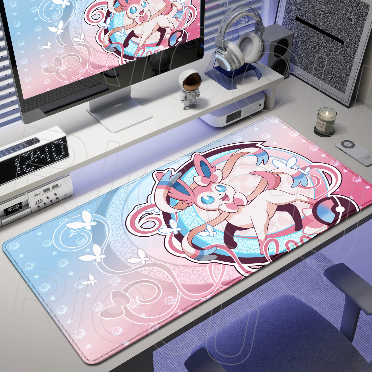One Piece Luffy RGB Mouse pad Computer Speed type carpet mat for e-sports players Laptop Keyboard LED Mousepad Desk Mat