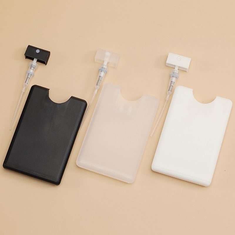 5pcs Card-Shaped Fine Mist Spray Bottles-Portable Plastic Atomizer for Perfume, and Fragrance-Travel-Friendly Hydration Sprayer