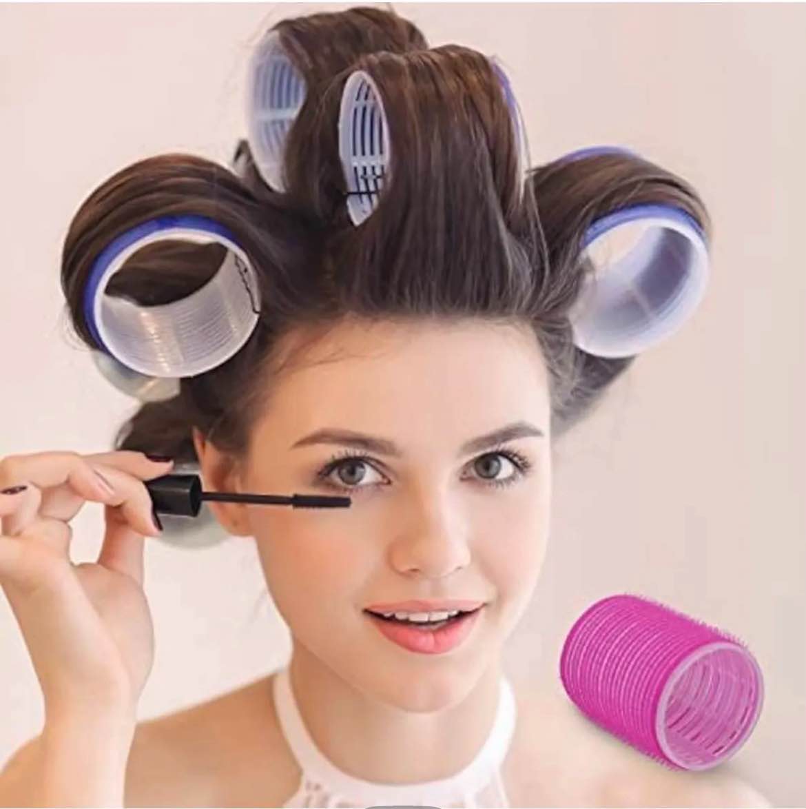New Heatless Velcro hair curler big size 6.4 cm(64 mm) 3 pieces set