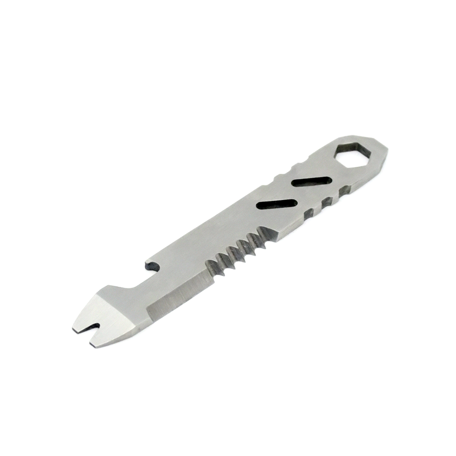Stainless Steel Multifunctional Pry Bar Mini EDC Hex Wrench Bottle Opener Portable Outdoor Bicycle Repair Tool