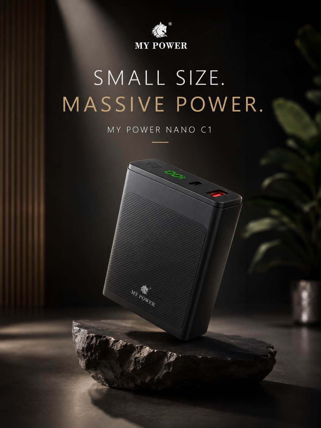 SMALL SIZE. MASSIVE POWER | NANO C1 Ultra Portable Powerbank Overcharge Protection 10000mAh TYPE C 22.5W Fast Charging DUAL OUTPUT USB-A + TYPE-C COMPACT & LIGHTWEIGHT UNIVERSAL COMPATIBILITY PREMIUM BUILD QUALITY
