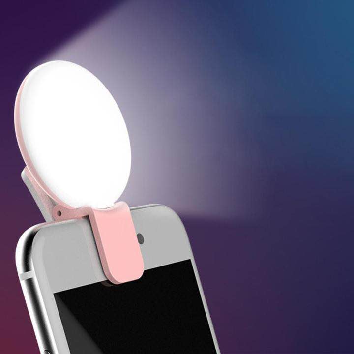 Selfie Ring Light Portable Flash LED USB Clip Mobile Phone For Night Photography Fill Light For iPhone Samsung