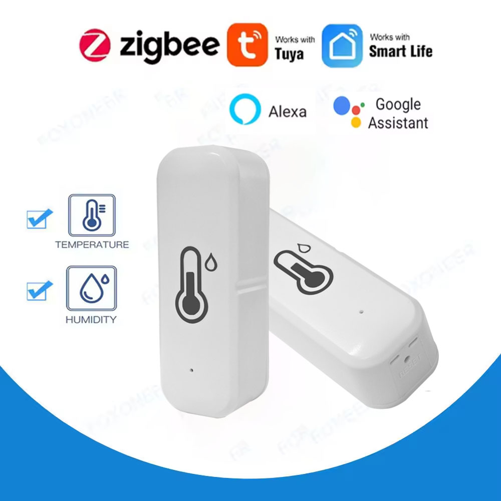 ZigBee 3.0 Smart Temperature Humidity Sensor Smart Home Indoor Hygrometer Support Tuya APP Monitor Alexa Home Assistant