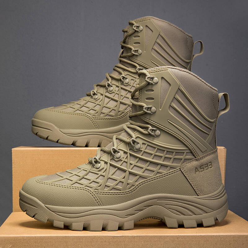 Brand Outdoor Boots Men High Quality Lace-up Ankle Boots Waterproof Hiking Ankle Boots Wear-resistant Jungle Trekking Size39-47