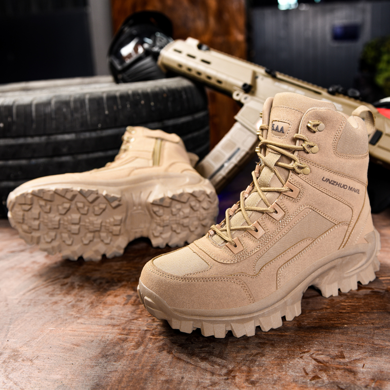 Men'sHiking Shoes Sport Shoes Male High Top Waterproof Outdoor Mountain Climbing Shoes Hunting Boots Men Outdoor Boots