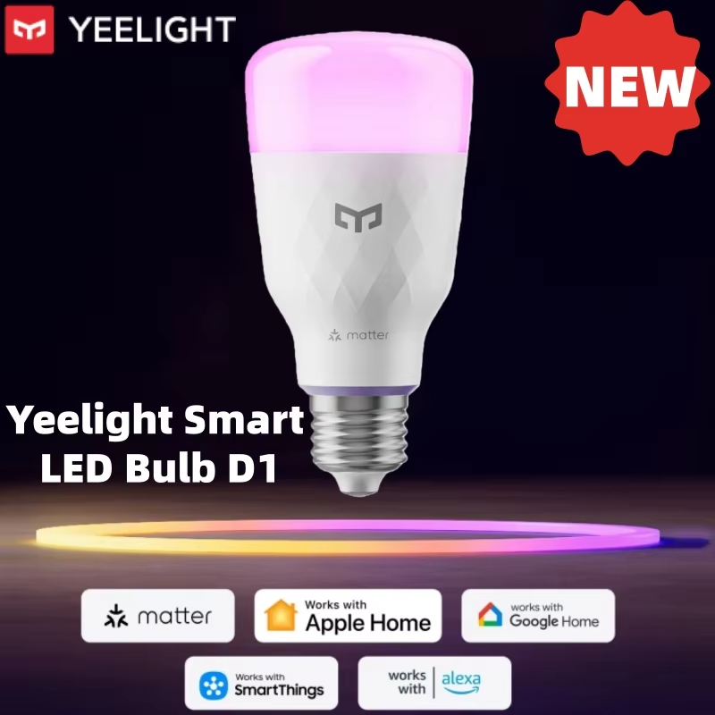 YEELIGHT Smart LED Bulb D1 RGB E27 Bluetooth Connection Dimmable 1300 Lumens Smart Voice Control Compatible For Home alexa lightify