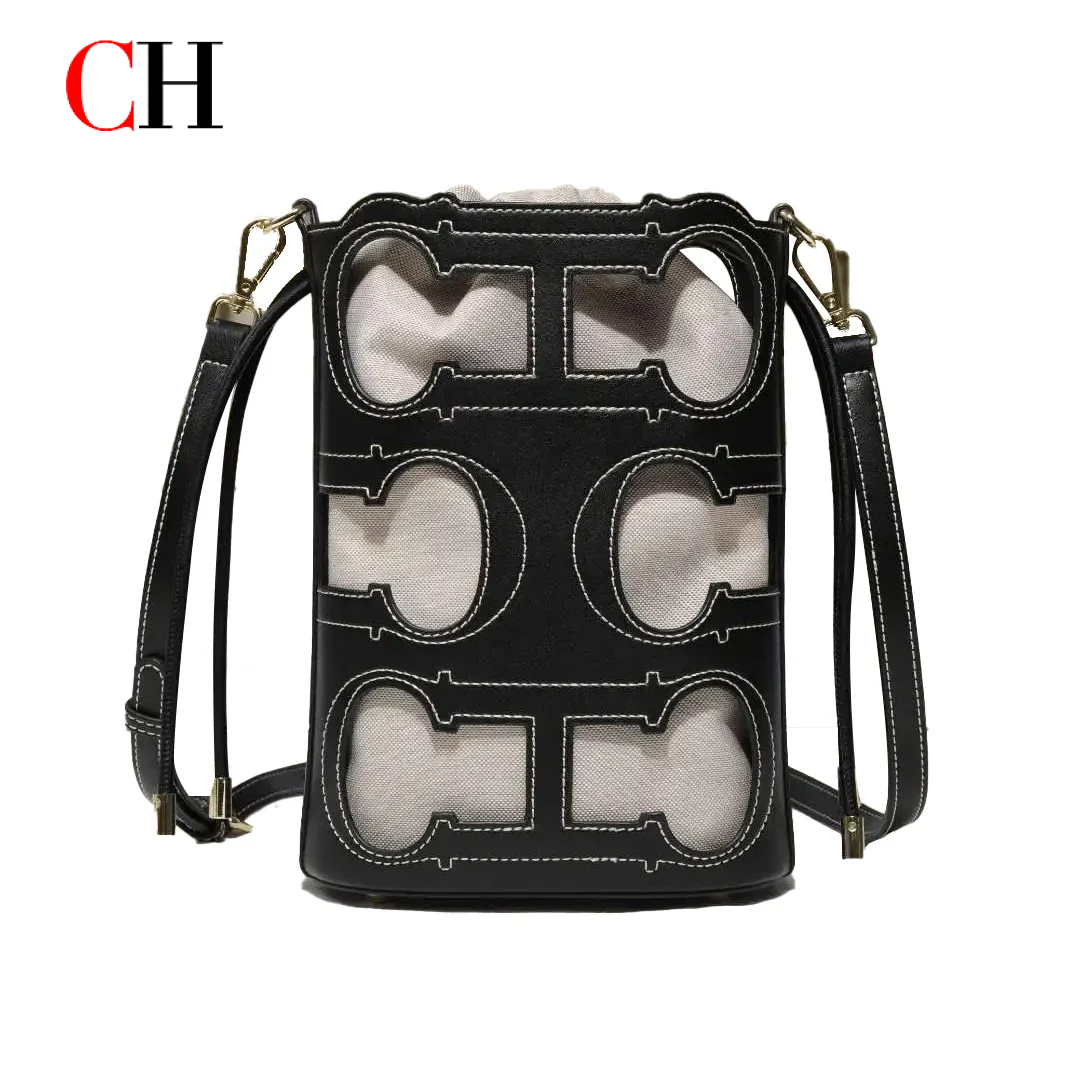 CH New Daily Commuting Ladies Handbag Fashion Hollow Design Ladies Crossbody Bag Simple Versatile Style Ladies Shoulder Bag
