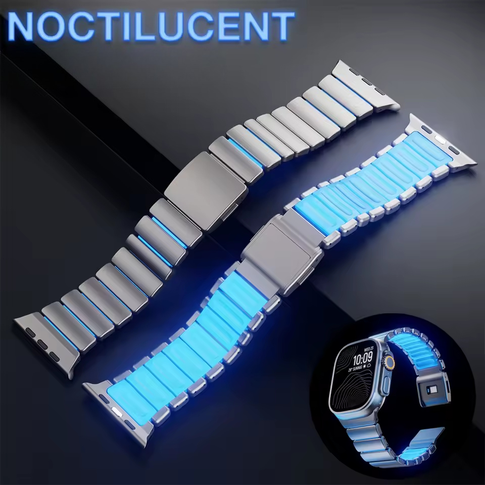 Titanium/Stainless Steel Strap for Watch Ultra 3 2 49mm 10 11 46mm Magnetic Band Iwatch 9 8 7 45mm 6 SE3 44mm