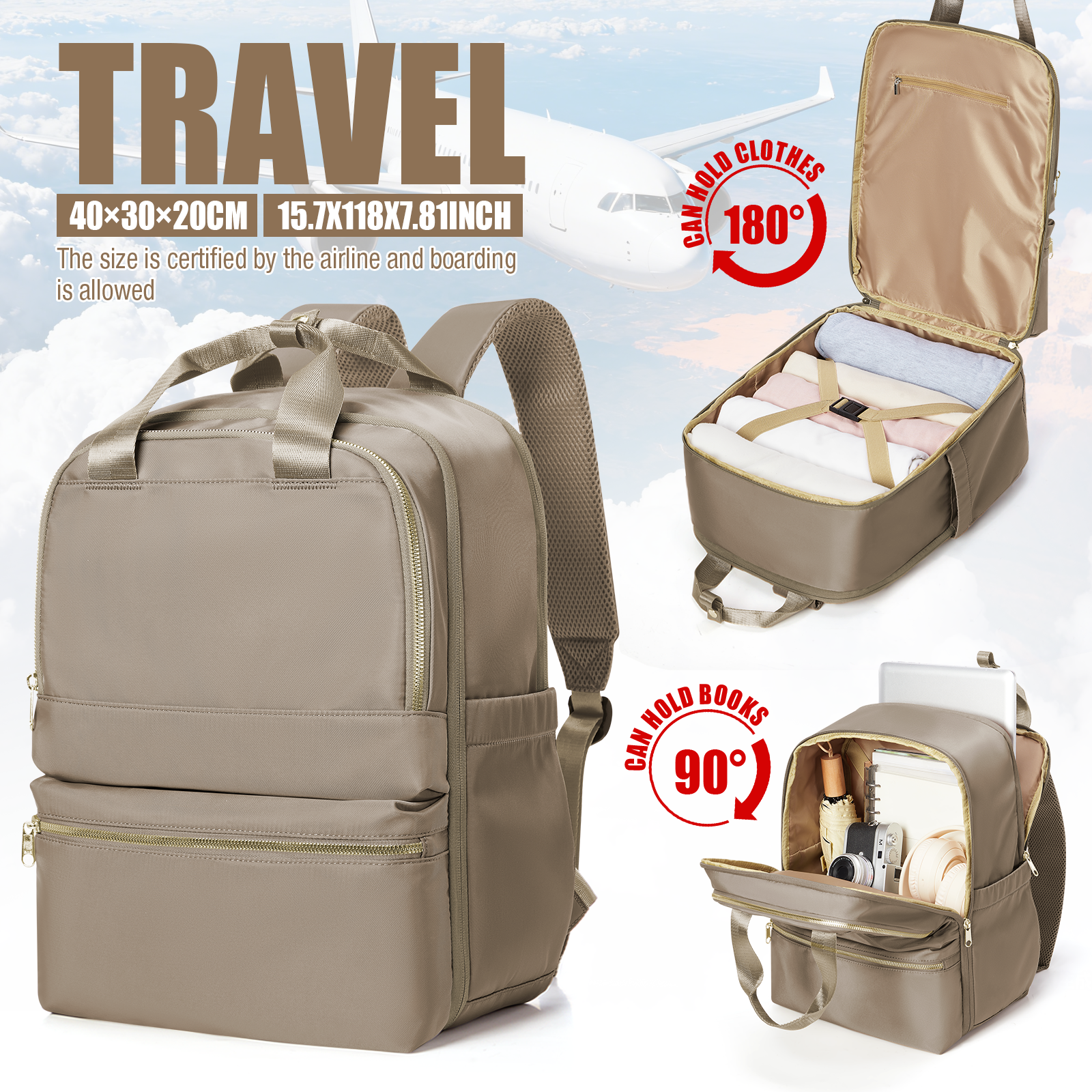 Ryanair 40x30x20 Luggage Cabin Bag, Wizzair Aviation Backpack Women Leisure Elegant Backpack, Girls College School Backpacks