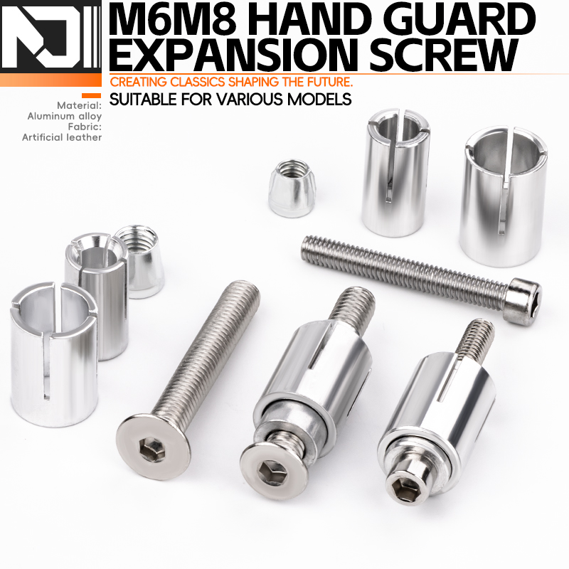 2pcs M8 M6 13/16mm Motorcycle Expansion Screw Handguard Handlebar End Plugs Screw Universal Handle Bar Expand Screws Accessories