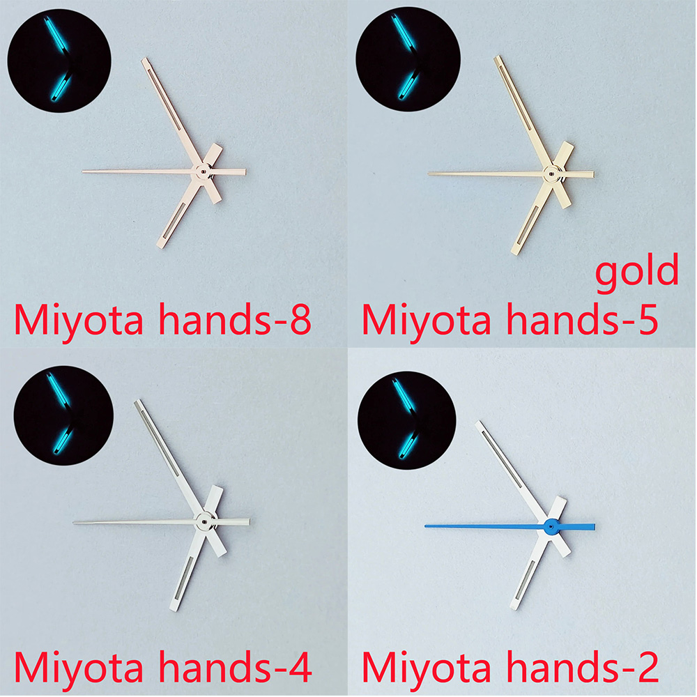 8285 Watch Hands Green Luminous Silver/Gold/Blue Fit Miyota 8285 Watches Automatic Movement Parts