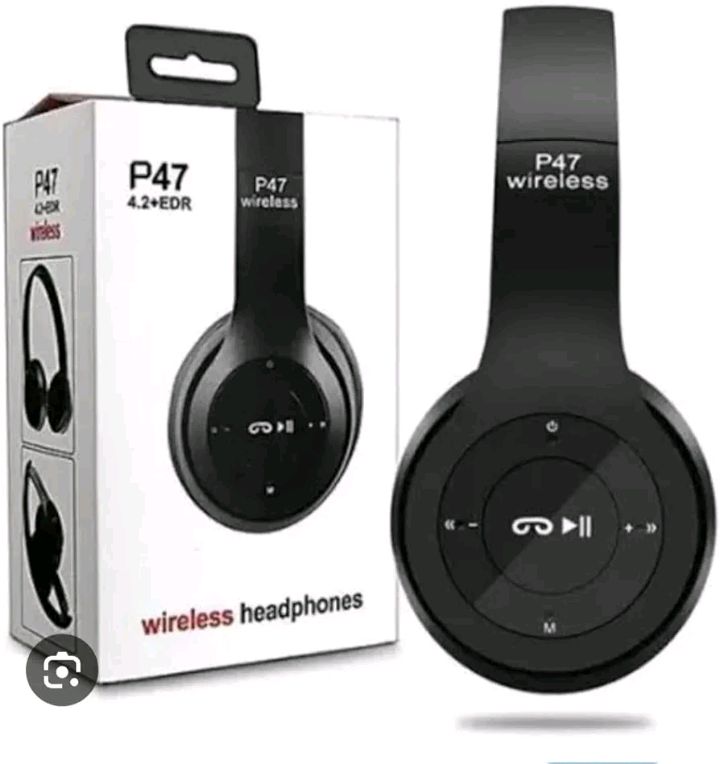 P47 5.0+ EDR Wireless Bluetooth Foldable Headset With Microphone For All Mobile & De...