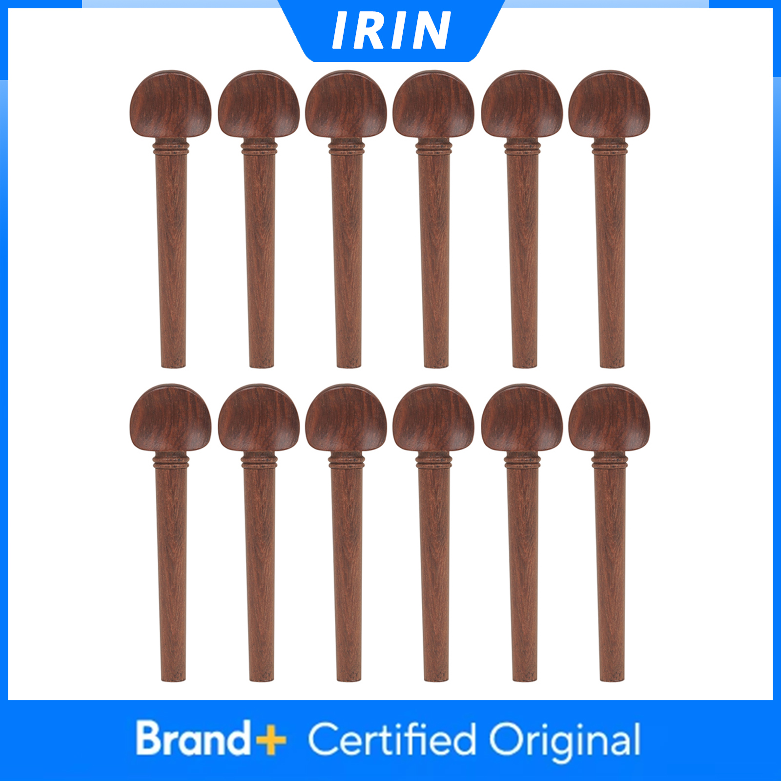 IRIN 12 Strings Oud Tuning Pegs Tuners Machine Heads Solid Wood Oud Tuning Pegs String Instrument Parts & Accessories