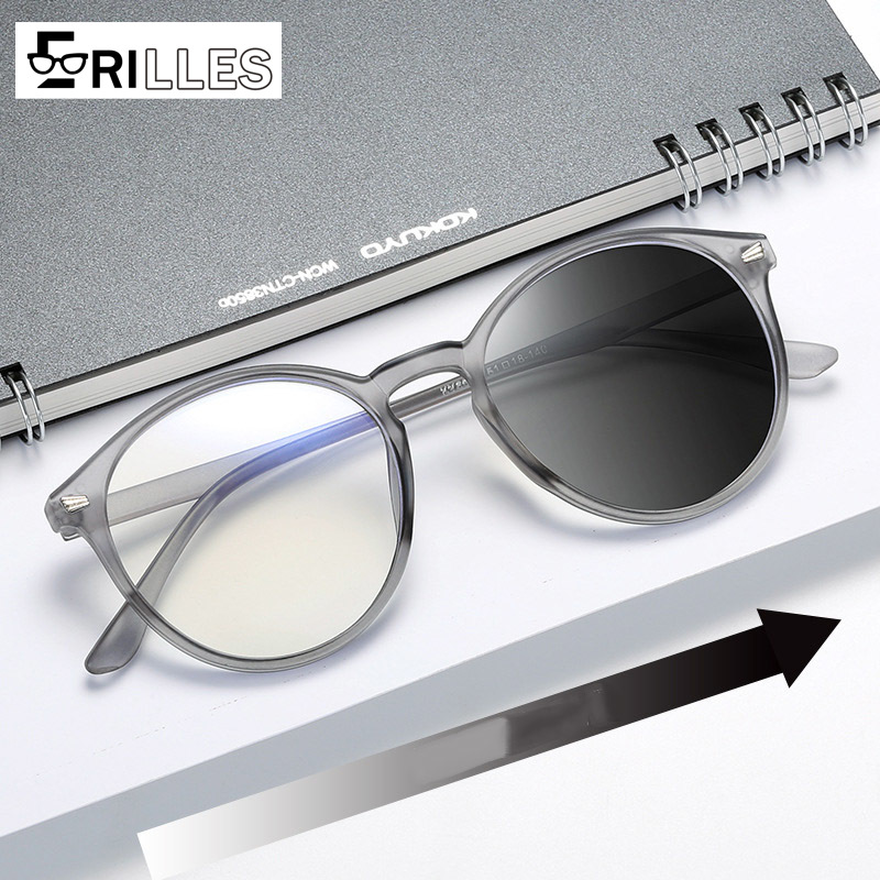 TR90 Blue Light Blocking Glasses, Anti Eyestrain Computer Glasses, Ultra Lightweight Full Frame, for Men and Women, Zero Power