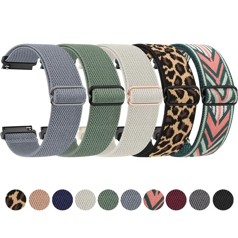 Band for Samsung Galaxy Watch 4/7/6/5 Pro/6 Classic/gear S3/active 2 Braided Solo Loop Bracelet 20MM 22MM Huawei GT 2E 3 4 Strap