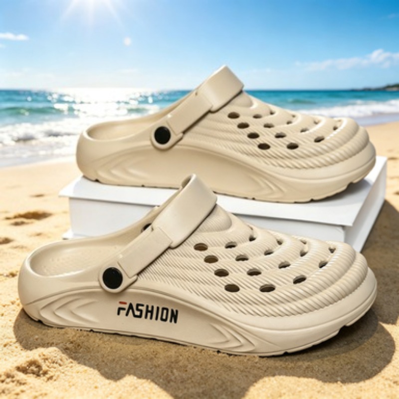 2026 Summer New Men's Indoor Home Anti-slip Clog Shoes Women's Outdoor Soft Bottom Beach Sandals Comfortable EVA Slippers