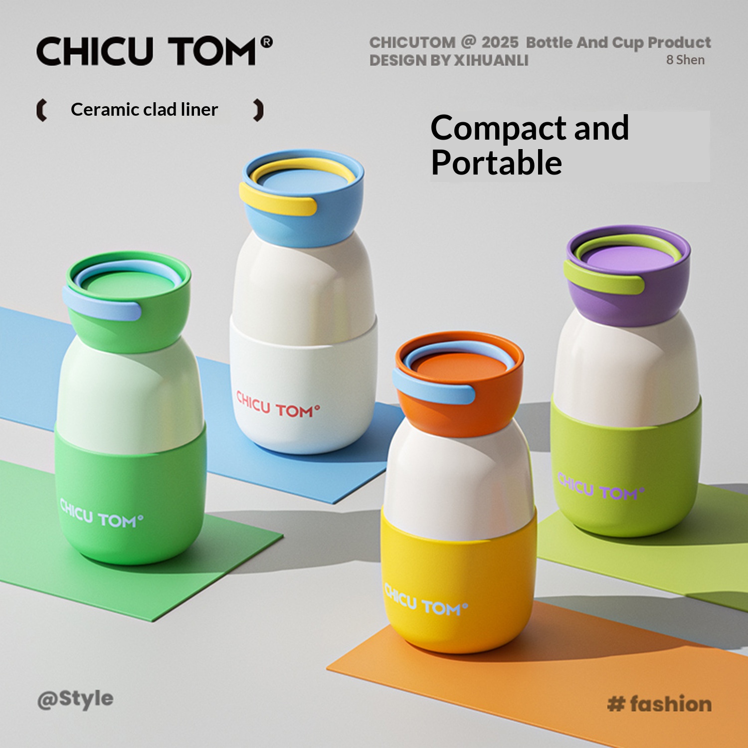 Mini Insulated Cup Compact and Portable Water Cup for Girls New Model 2026 High Appearance Level Ceramic Inner Liner Pocket Cup