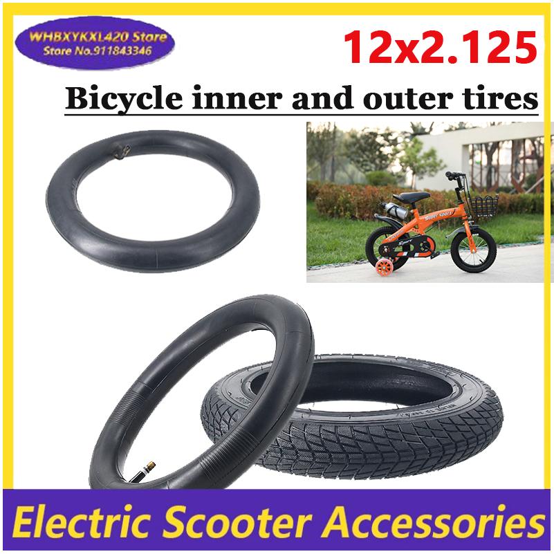 High quality inner and outer tires 12 inches 12x2.125 bicycle scooter baby stroller tire inner tube outer tire replacement part