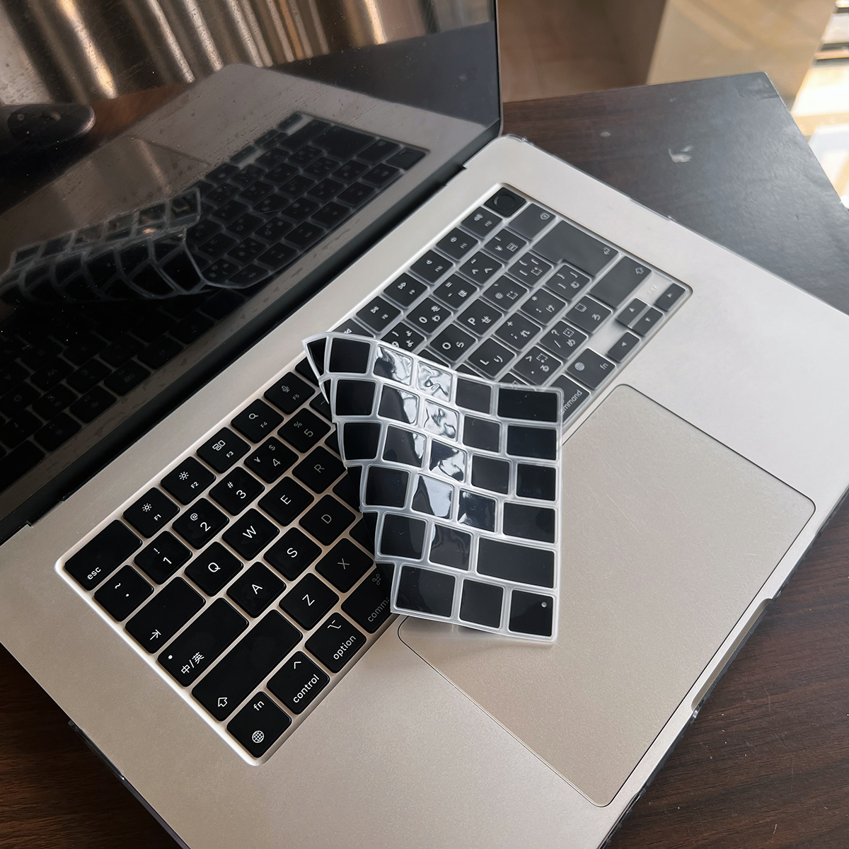 Japanese Edition Keyboard Film Silicone Black Japanese Layout Fit MacBook Pro 14 M5 M4 M3 M2 M 1 Chip Pro16 and Air13.6 inches nike ja 3