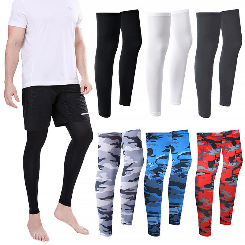 Men's Running Pants Cropped Compression Trousers Quick Dry Fitness Gym Leggings Training Bottoms