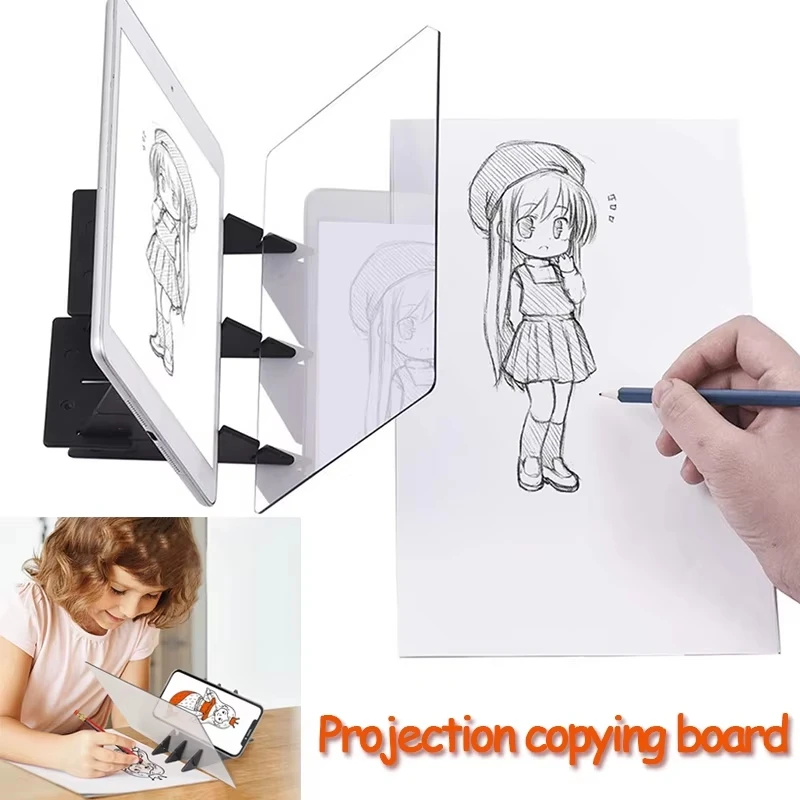 1pc Optical Clear Drawing Board, Portable Optical Tracing Board Image Draw Board Tracing Drawing Projector Painting Board