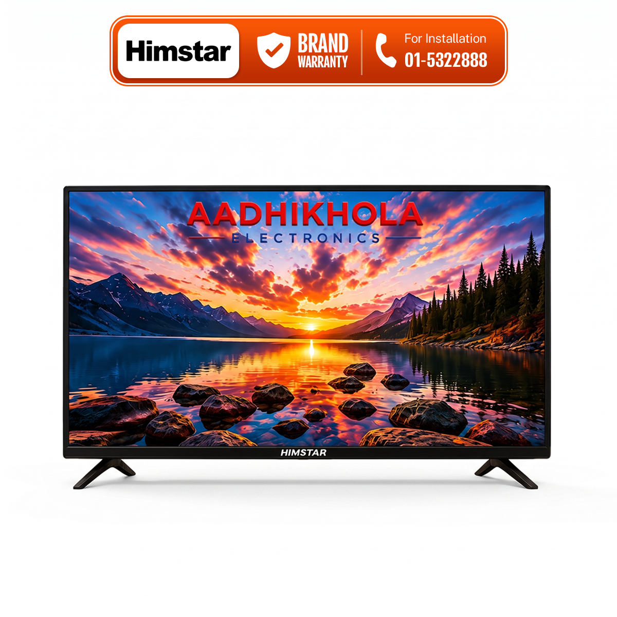 Himstar 32 Inch Full HD Smart LED TV HT 32HT2SDJ KY Wi Fi Bluetooth Android 14 Frameless Boom Sound A Plus Panel Warranty