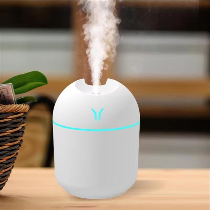 Wenefang Electric Humidifier Essential Aroma Oil Ultrasonic Wood Air Humidifier Mini Mist Maker with LED Light For Home