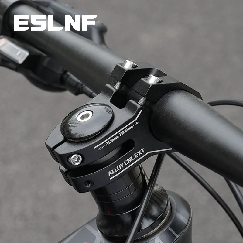 ESLNF Mountain Bike Handlebar Stem Fixed Gear Downhill Short Stem Aluminum Alloy Fork Head Tube CNC Hollow Stem