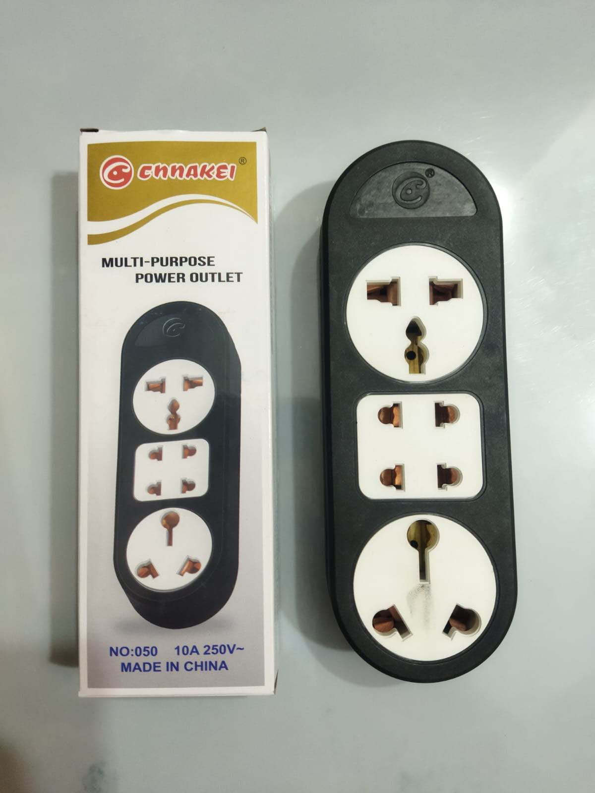 Heavy Duty Multi Plug | 3 Socket Universal Outlet 10A 250V