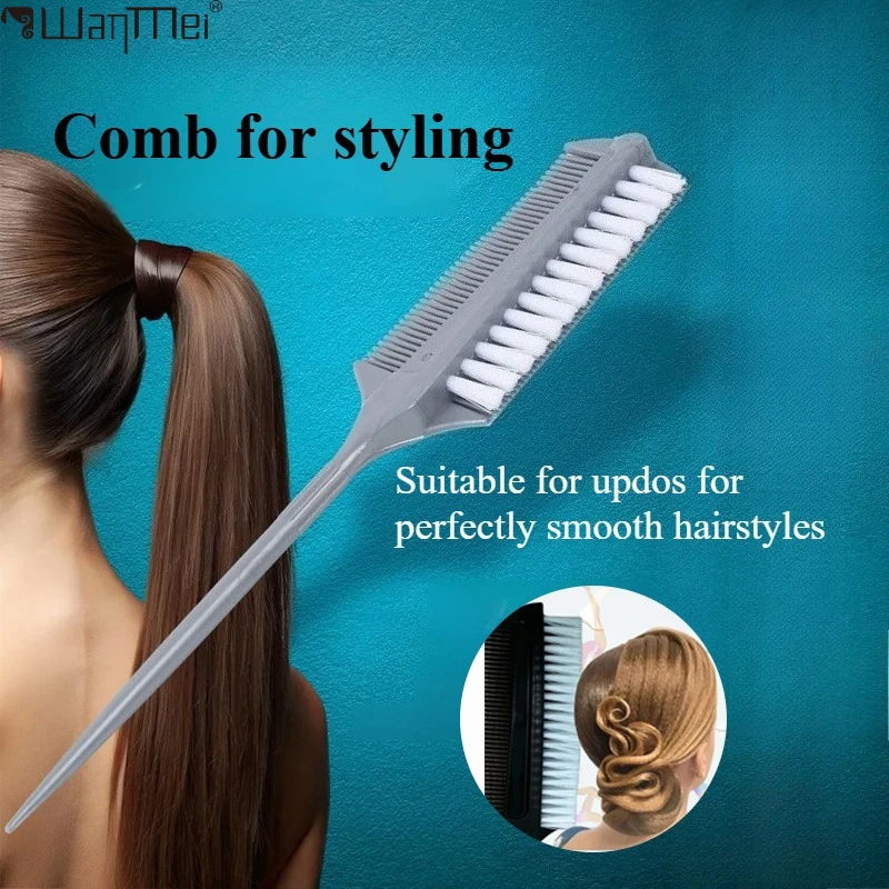 Latin Dance Ballet Competition Hairstyle Comb Professional Hairdressing Double Side Dye Comb Salon Hair Coloring Styling Tool