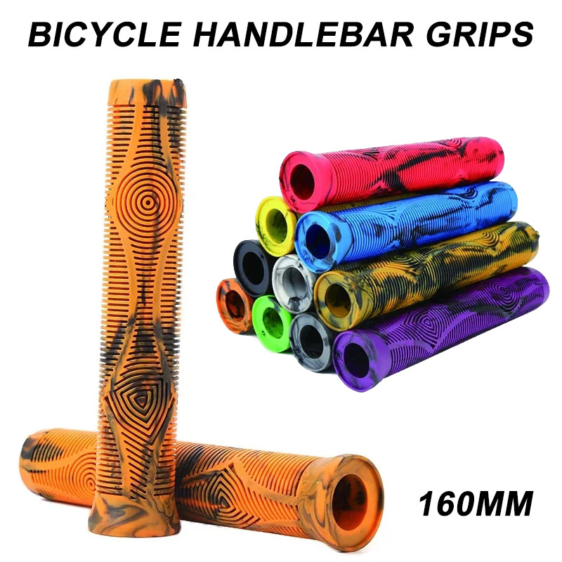 160mm Bicycle Handlebar Grips PVC Shockproof Bike Grips Mountain Bike Soft Handlebar Cuffs 22.2mm Ultralight Bicycle Parts