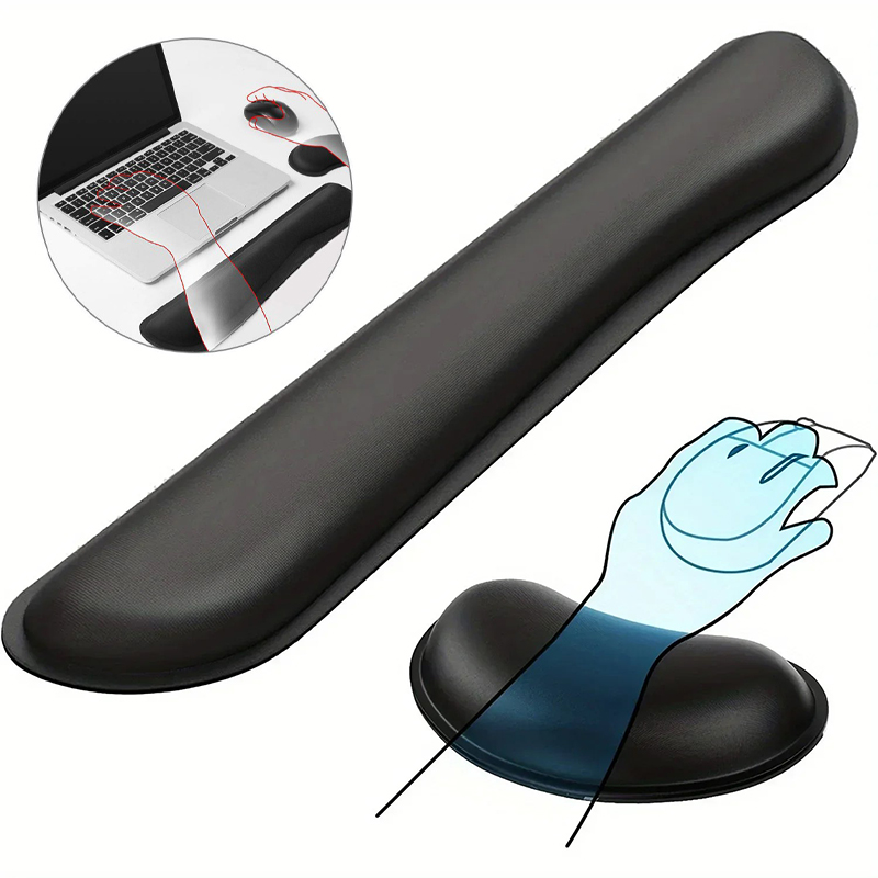 Ergonomic Wrist Support Mouse Pad, Gradient Non-Slip Mice Mat, Pain Relief Memory Foam for Office Computer Laptop, Gaming