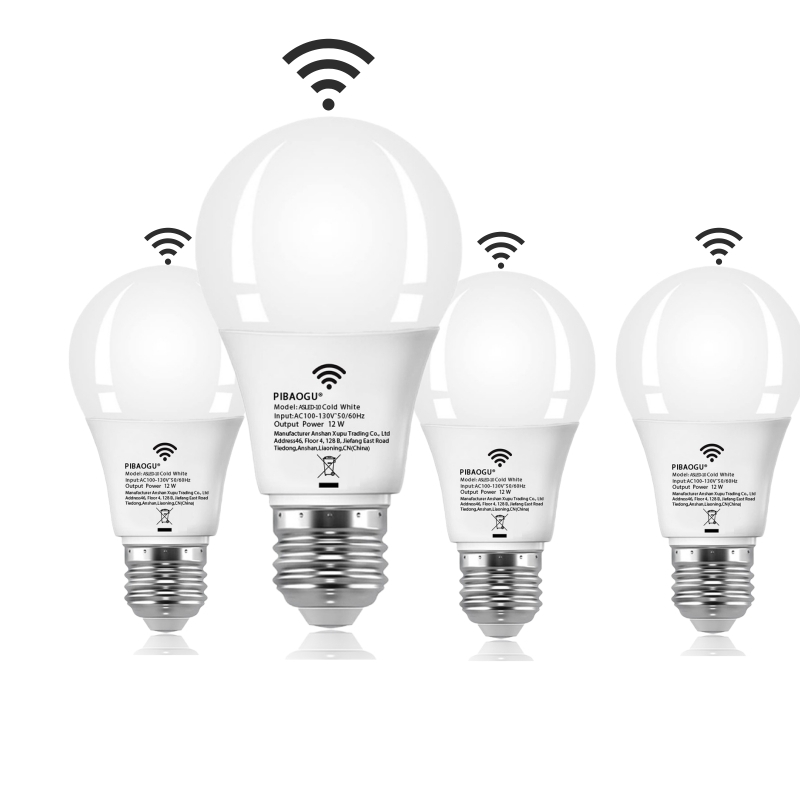 4pcs Radar Motion Sensor Light Bulb E26 110V 12W LEDNight Light BedroomGardenLED Bulbs For Home