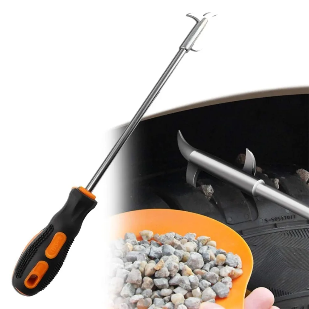 1pcs Tire Cleaning Hook Screwdriver Accessory Groove Broken Stone Cleaner Threaded Joint Tire Cleaning Tool Durable