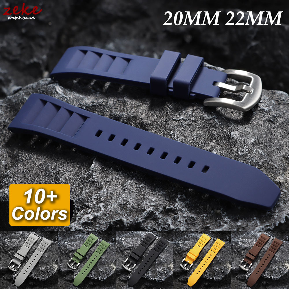 Soft Silicone Watchband Quick Release 20mm 22mm Watch Straps Sport Waterproof Bracelet for Richard Mille Diving Band Belt