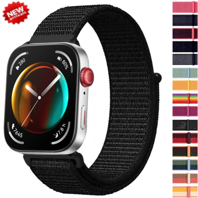 Nylon loop band For watch fit 3 strap smart wristband breathable Sport Watchbands bracelet correa fit3 Accessories