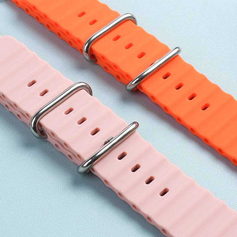 Ocean watch band For Watch 6 4-classic/5-Pro-3/active 2/Gear Silicone 22mm-20mm Bracelet GT 2 3 pro strap