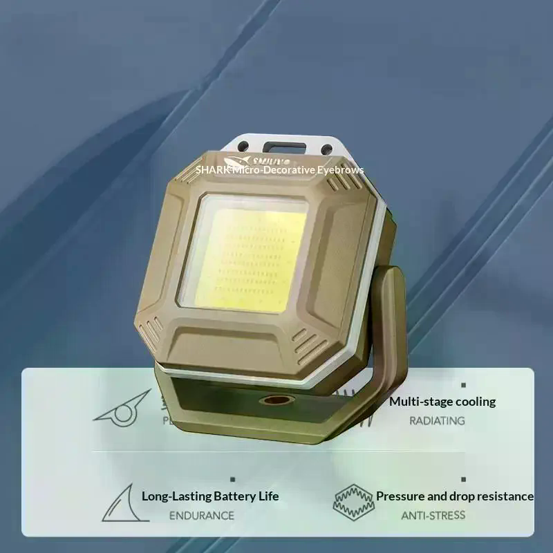 Rechargeable LED Work Light Waterproof Inspection Lamp With Magnetic Base For Car Repair Emergency & Workshop Use