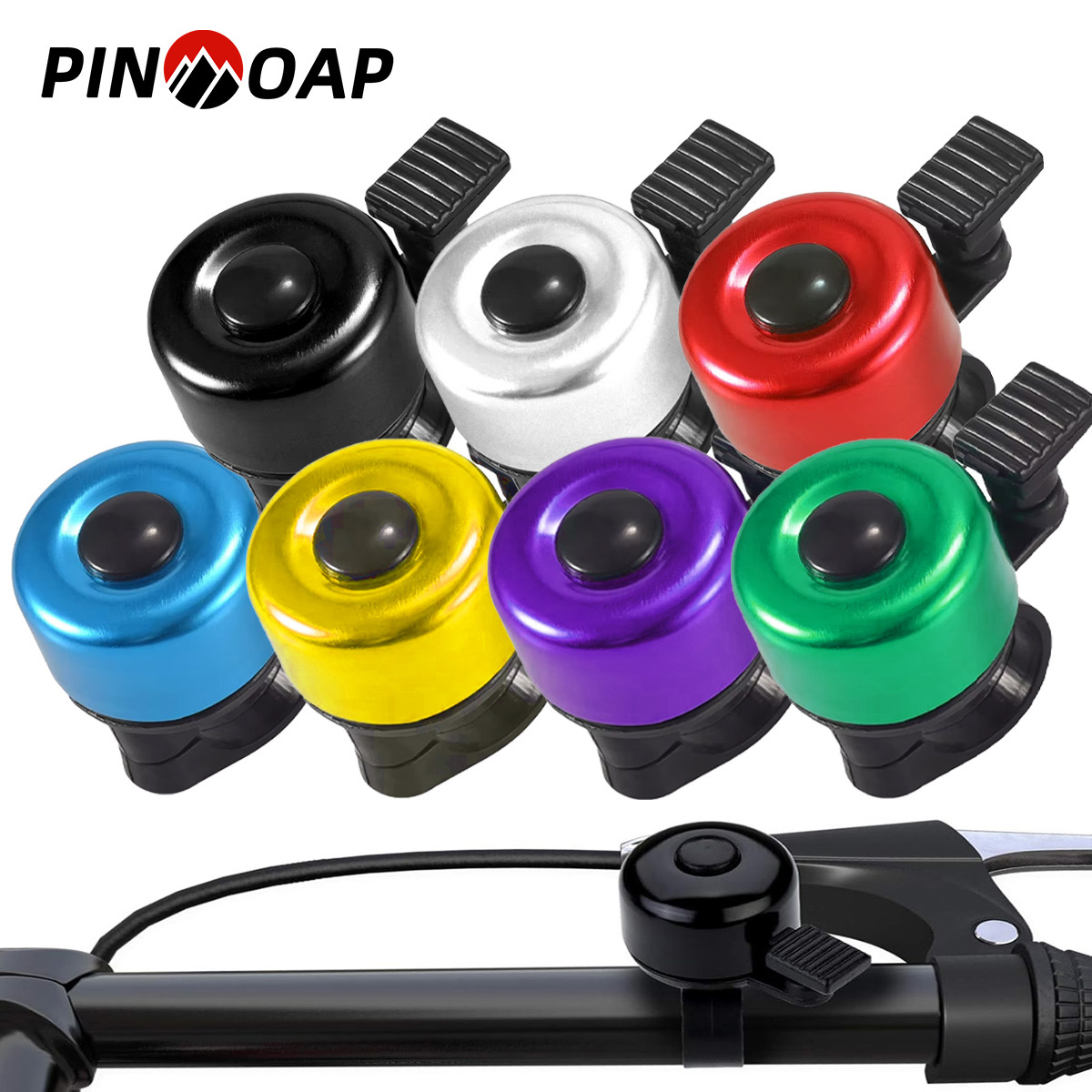 WEST BIKING Bicycle Bell Aluminum Alloy MTB Bike Safety Warning Alarm Cycling Handlebar Bell Ring Bicycle Horn Bike Accessorie