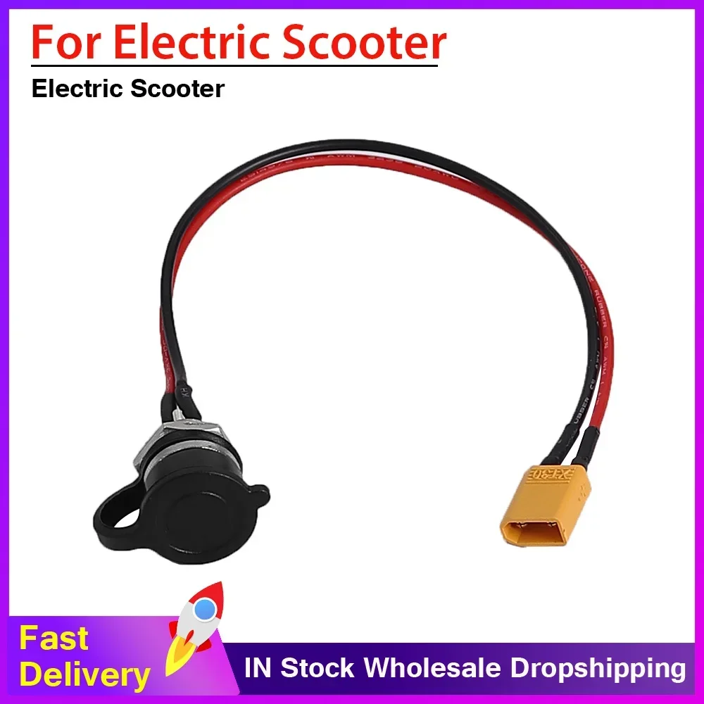 Electric Scooter M12 XT30 T Word Bullet Head Plug-in Type Aviation Head Charging Port Universal For Electric Scooter