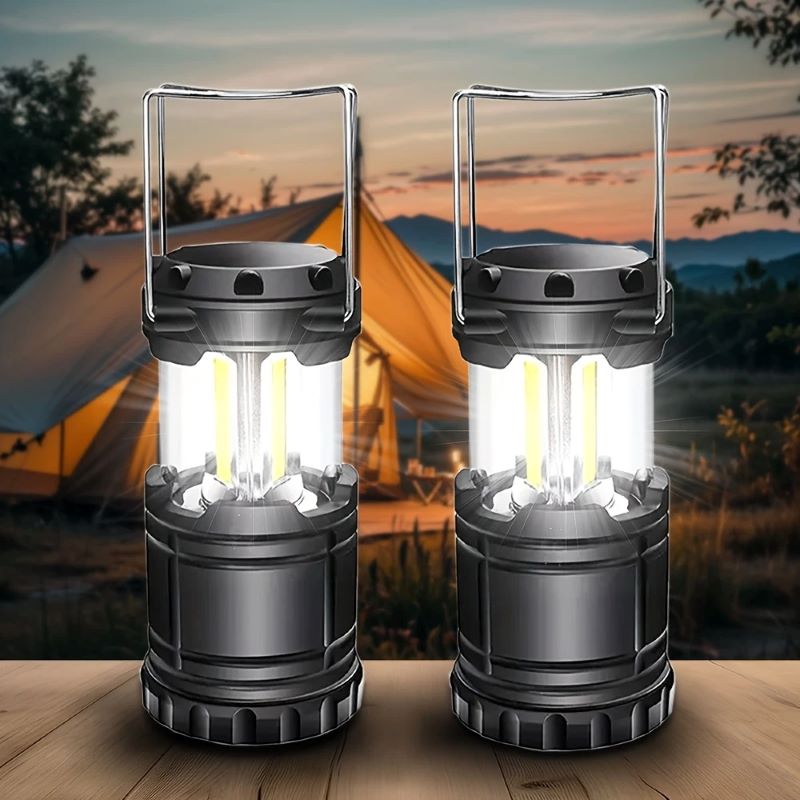 1/2/4 PCS Ultra Bright LED Retro Camping Lanterns Portable Handheld Lights Suitable for Camping Gardens and Restaurants