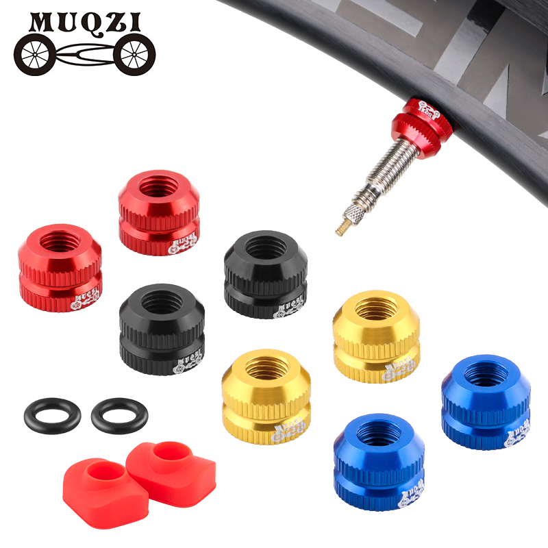 2Pcs Bike Tubeless Tire Presta Valve Nut MTB Road Bicycle Rim Aluminum Ultralight Valve Cap Cycling Repair Parts