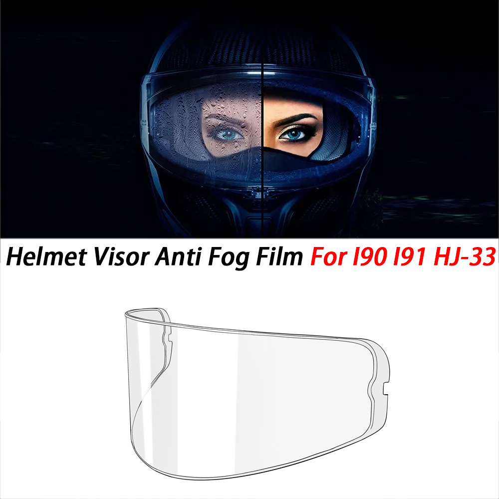 Motorcycle Helmet Visor Insert Anti-Fog Clear For HJC I90 I91 HJ-33