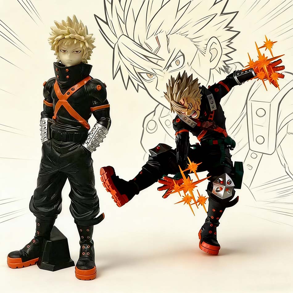 NEW In Stock New Anime My Hero Academia Midoriya Izuku Bakugou Katsuki Ochaco Uraraka Anime Figure Toys for Kids