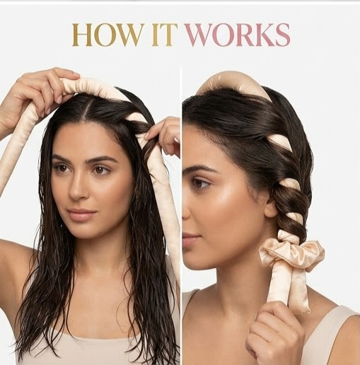 Heatless Hair Curling Set With Scrunchies